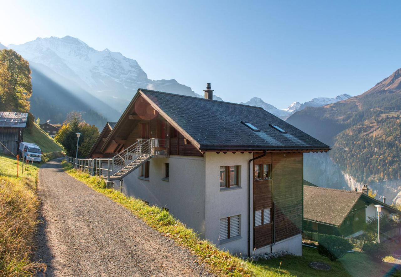 Chalet Rose Penthouse Wengen Extérieur photo