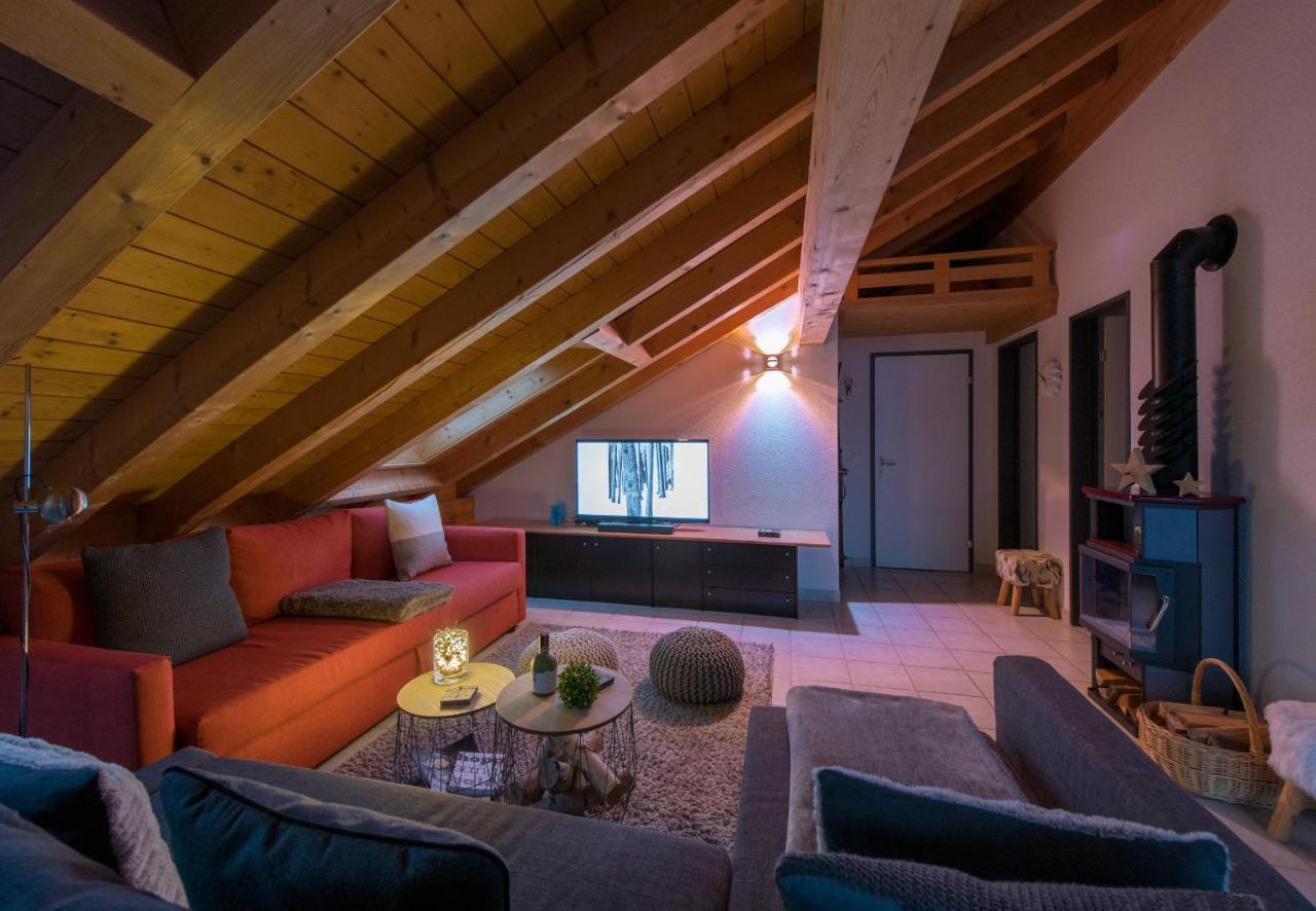 Chalet Rose Penthouse Wengen Extérieur photo