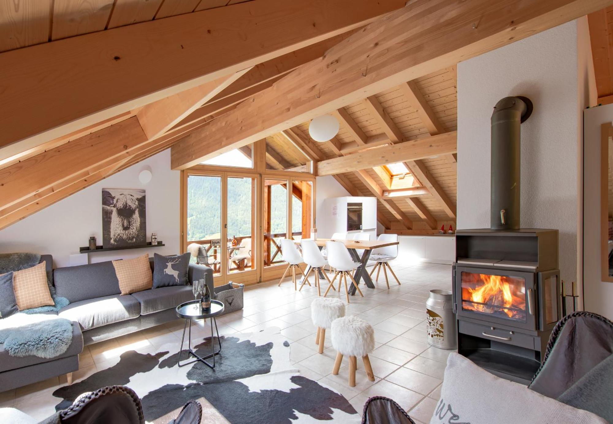 Chalet Rose Penthouse Wengen Extérieur photo
