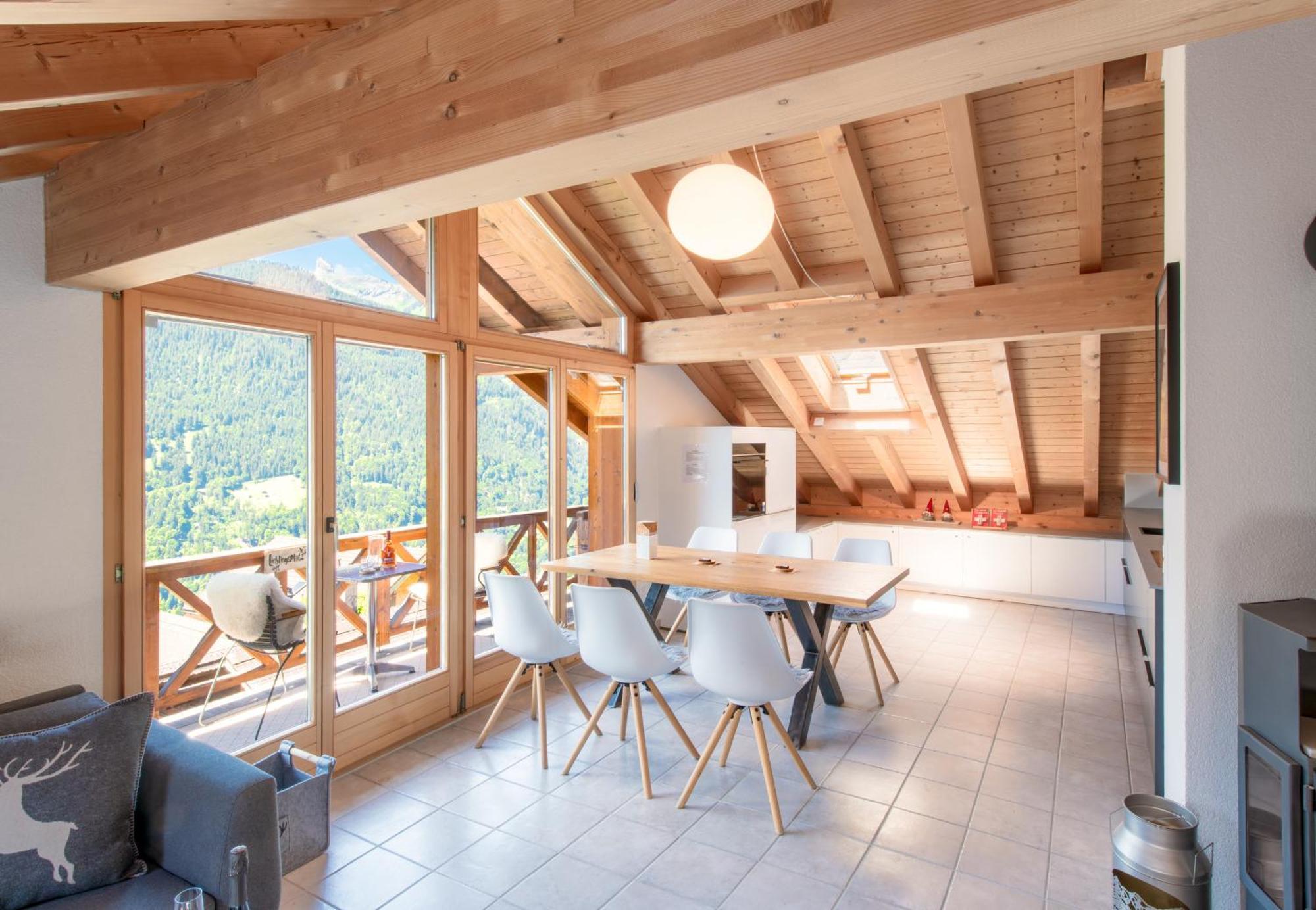Chalet Rose Penthouse Wengen Extérieur photo